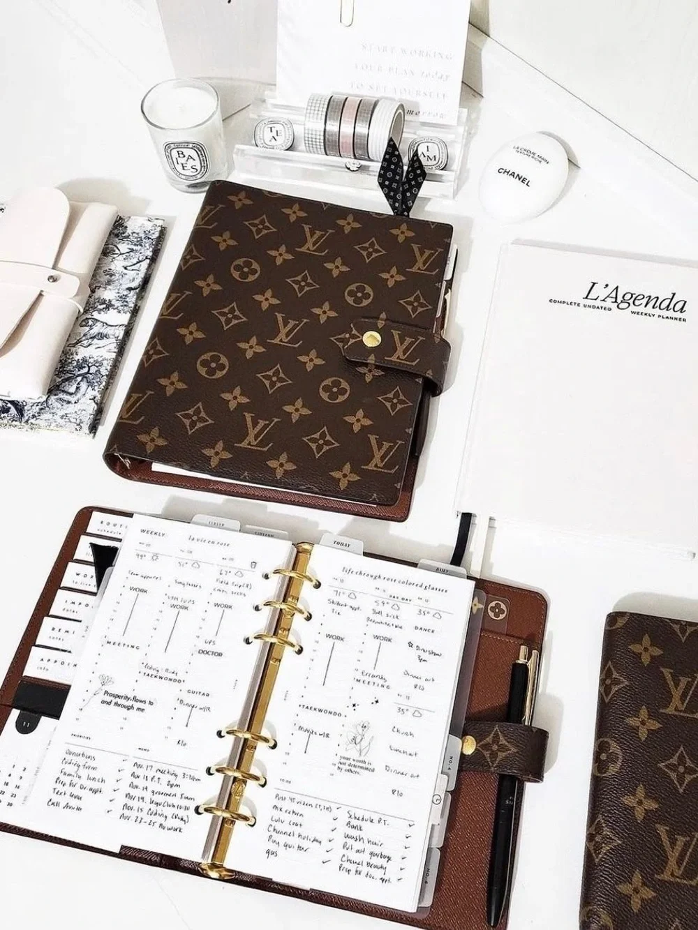🆕 MM 6 Ring Planner Inserts Refills LV Medium Calendar 2026 2027 To Do Journal